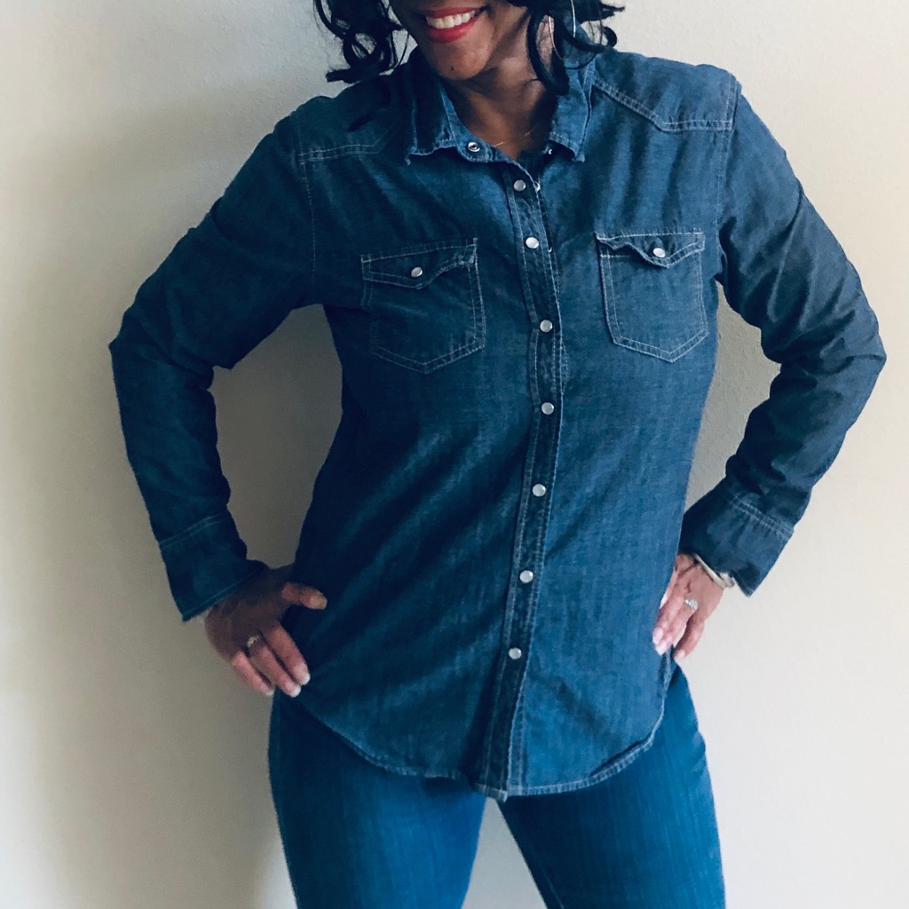 Cute Denim Blouse